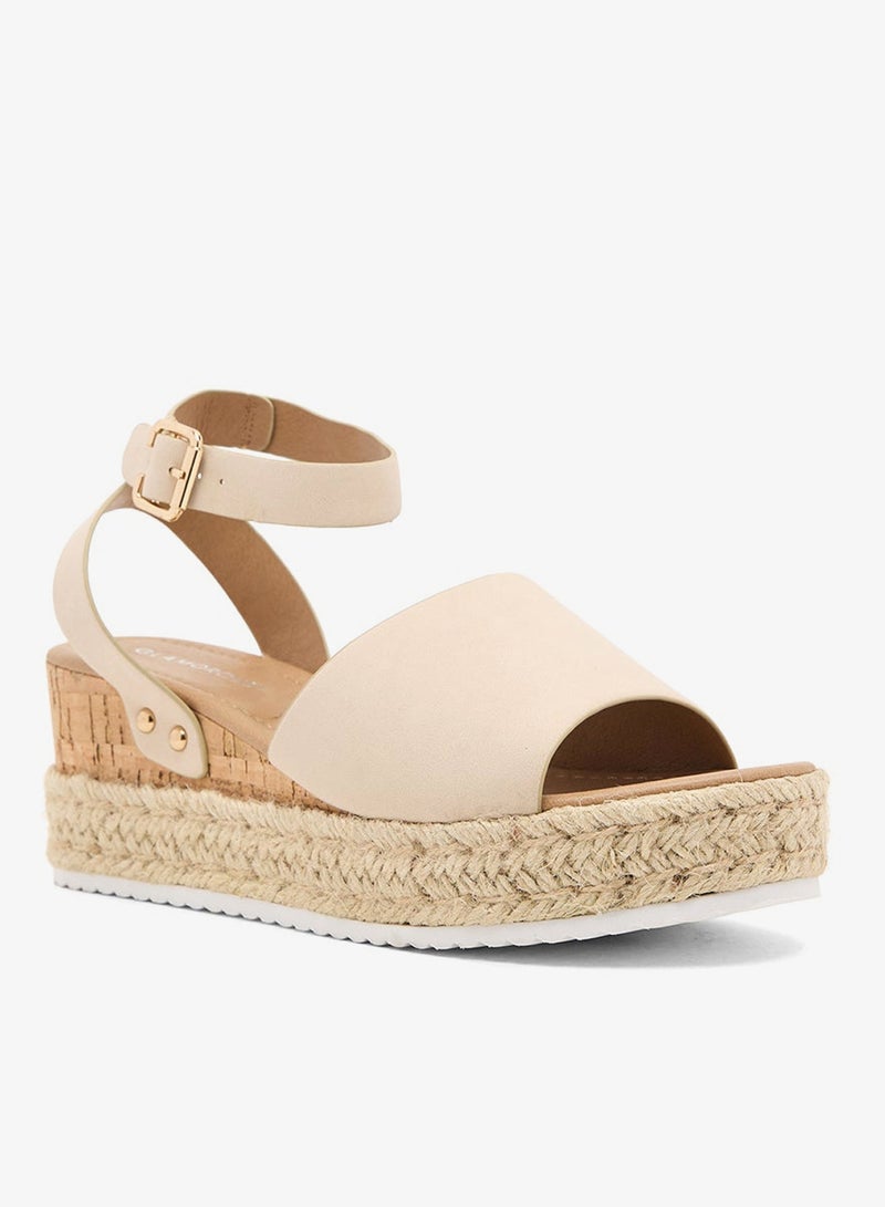 GLAMOROUS Ankle Strap Espadrille Wedge Sandals - Image 2