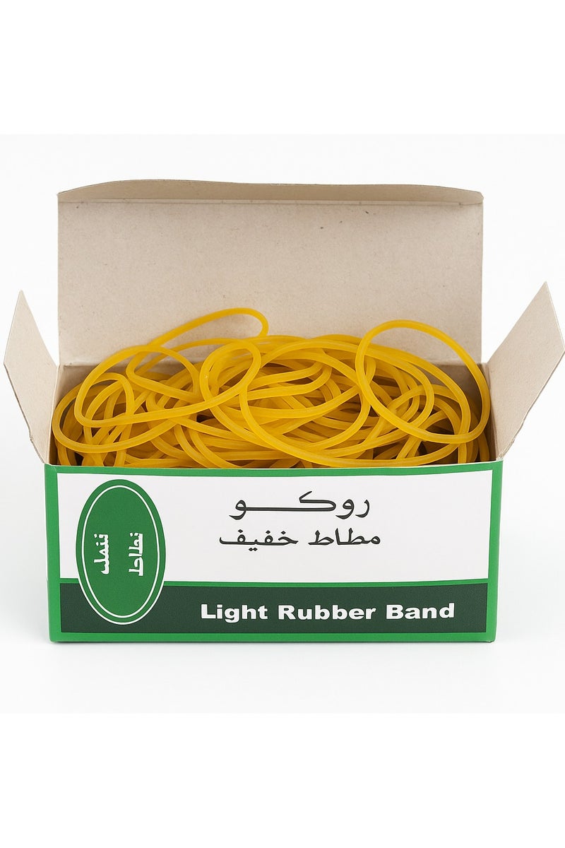 ROCO Yellow Rubber Bands – Light, Flexible & Durable – For Office, School & Home Use - Image 1