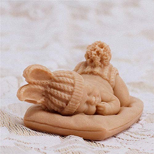 NINEXY Baby Shower Candle Moulds, 3D Sleeping Baby Silicone Soap Mold Candy Mold for Birthday Party Cake Decorating Tool - Image 5
