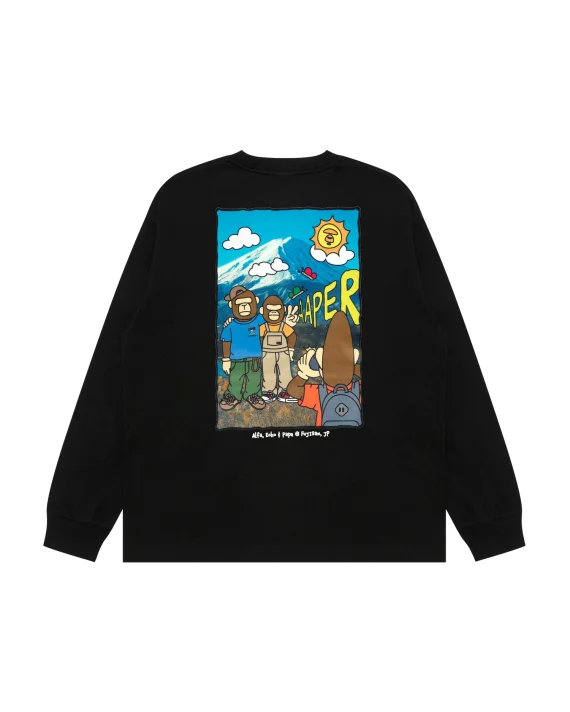 AAPE AAPER graphic long sleeve tee
