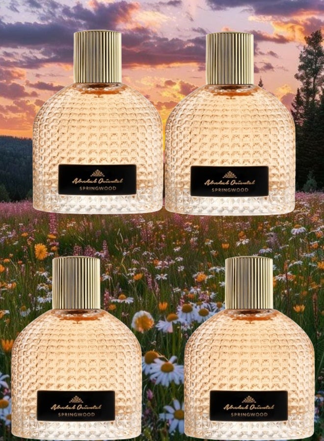 Alrehab 4 Pieces Springwood Perfume 75ML - Image 1