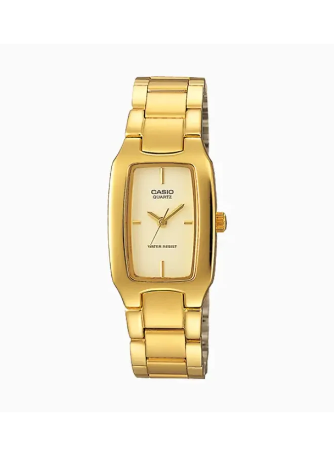 كاسيو Women's Analog Display Watch With Gold Stainless Steel Strap - LTP-1165N-9C