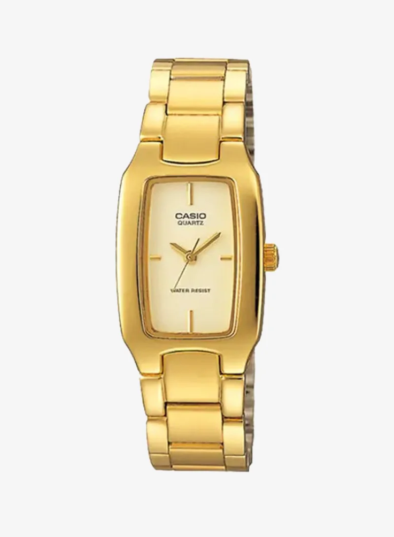 Casio Women's Analog Display Watch With Gold Stainless Steel Strap - LTP-1165N-9C