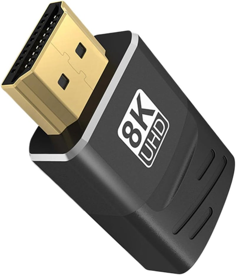 Homoyoyo 8k High-Definition Male to Female Adapter Connector, Alloy Material Interference Avoidance, 2 Cables into 1, Compatible with Tv and PC for Clear Display - Image 1