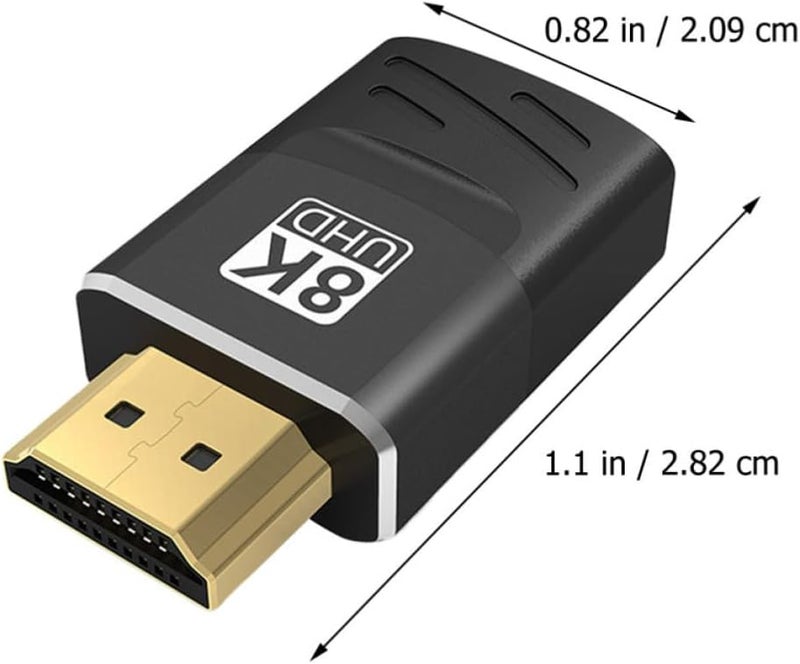 Homoyoyo 8k High-Definition Male to Female Adapter Connector, Alloy Material Interference Avoidance, 2 Cables into 1, Compatible with Tv and PC for Clear Display - Image 2
