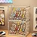 BOHOIDEE 4 Tiers Clear Display Case for Figures Acrylic Storage Organizers Box with Magnetic Door Large Dustproof Showcase for Collectibles Action Figure - Image 2