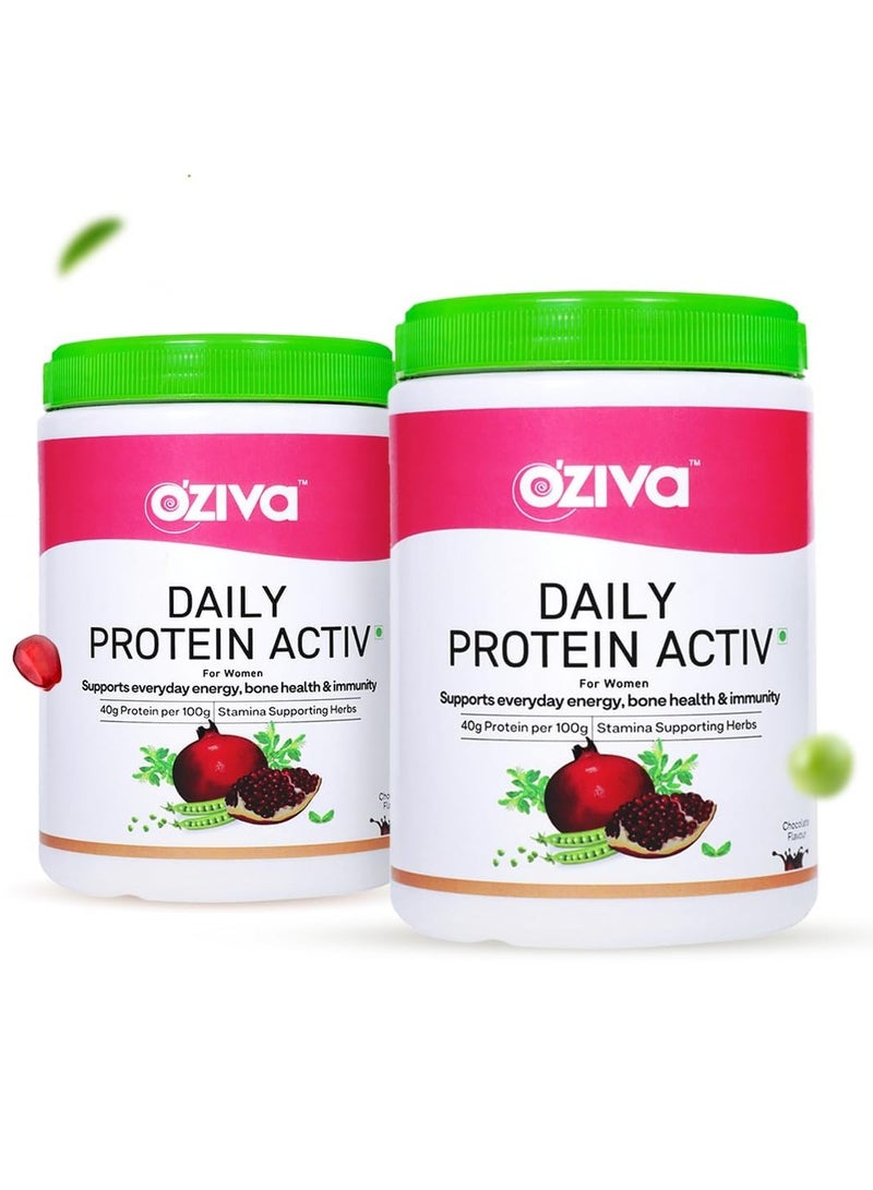 أوزيفا بروتين يومي أكتيف للنساء مسحوق بروتين 120 جرام بروتين بروبيوتيك شاتافاري طاقة صحة العظام التوازن الهرموني 300 جرام حزمة شوكولاتة من 2 - Image 1