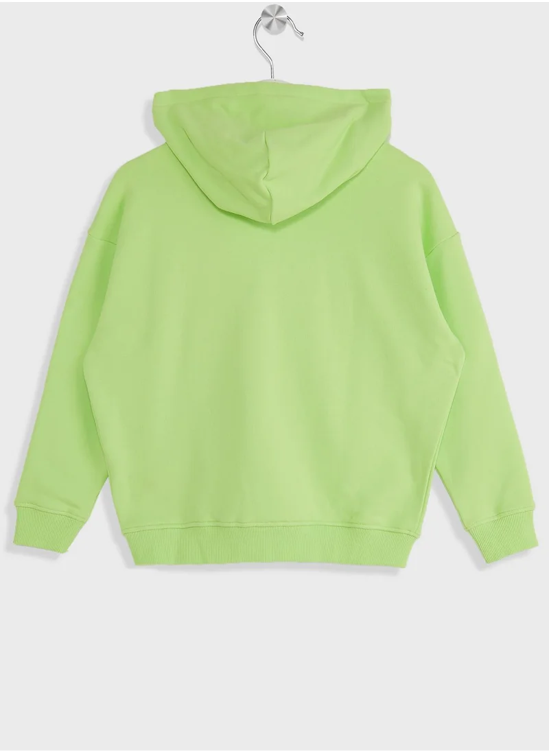 Calvin Klein Jeans Youth Zip Through Hoodie