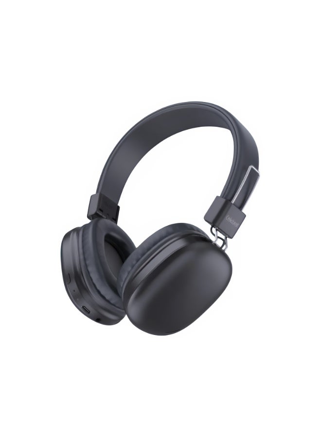 Celebrat A42 Stereo Headphones - Foldable Design - High-Quality HIFI Sound - Up to 21 Hours of Playback - 300mAh Battery - Type-C 5V Input - Full Volume Control - Black - Image 1