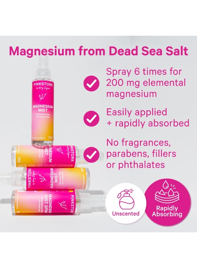 Pink Stork Magnesium Mist, Sourced from the Dead Sea, Net Wt 4 fl oz (118 mL) - Image 2