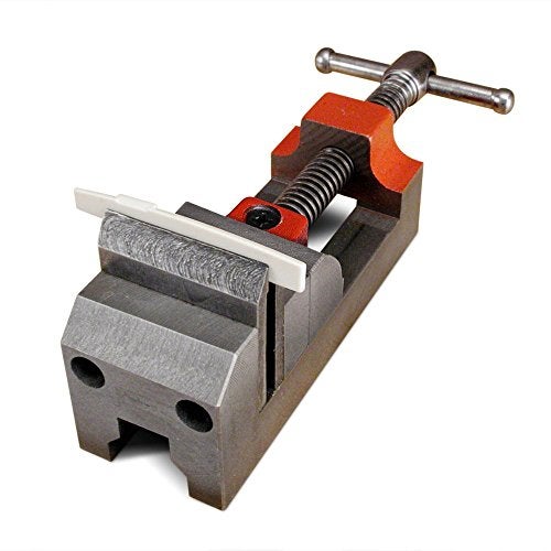 StewMac Nut and Saddle Vise – Specialized Steel Vise for Easier & Faster Guitar Nut and Saddle Shaping – Tool for Luthiers with Angled Jaws and Undercut Clamping Design - Image 1