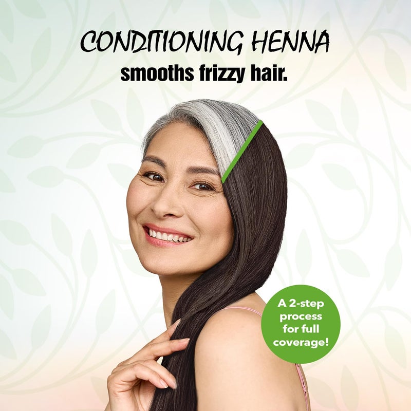Light Mountain Henna Hair Color & Conditioner, Color the Gray - Medium Brown Hair Dye for Men/Women, 2-Step Chemical-Free, Semi-Permanent Hair Color for White, Gray, and Blonde Hair, 7 Oz (Pack of 2) - Image 5