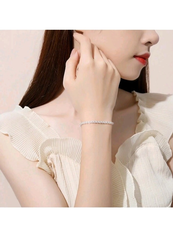 Jewelry For Life - Pure 925 Sterling Silver Bracelet For Women - Image 1