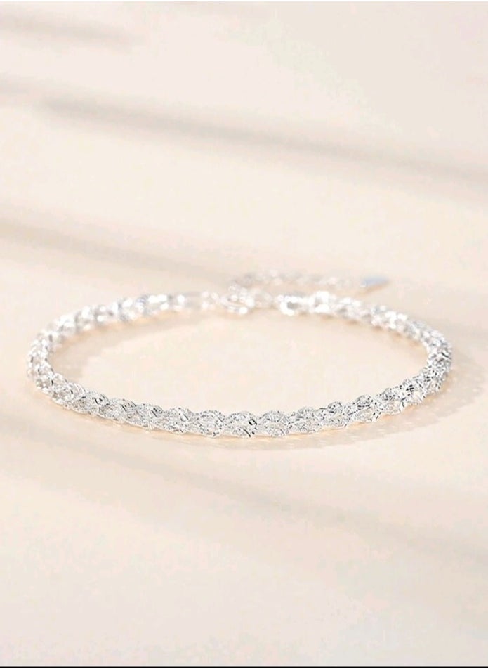 Jewelry For Life - Pure 925 Sterling Silver Bracelet For Women - Image 1