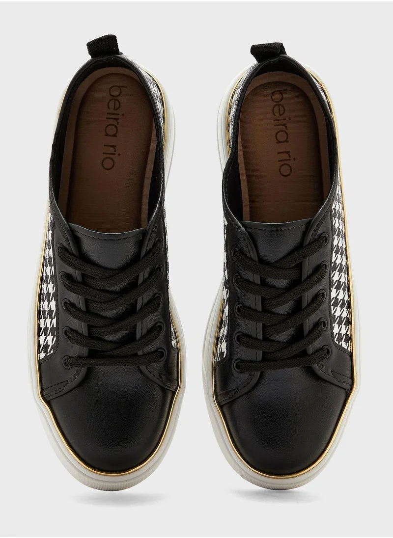Beira Rio Leia Lace Up Low Top Sneakers