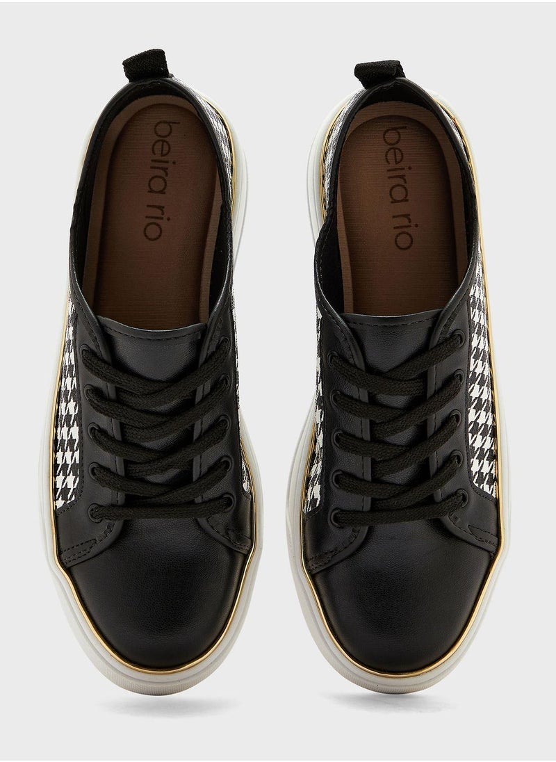 Beira Rio - Leia Lace Up Low Top Sneakers - Image 1