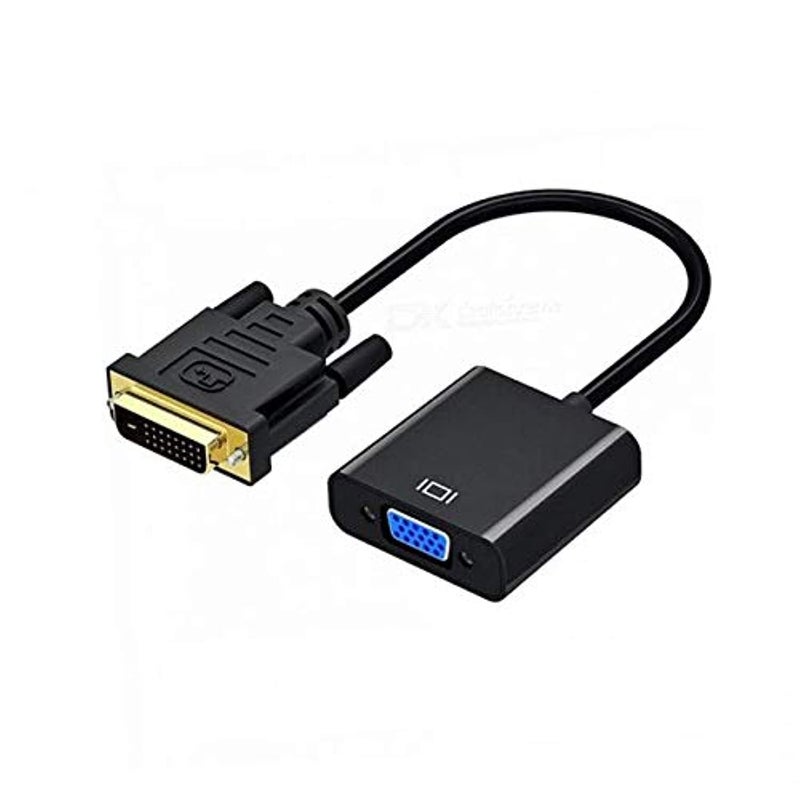 DVI to VGA Male to Female Adapter for DVI Device Laptop PC to VGA Displays Monitors Projectors