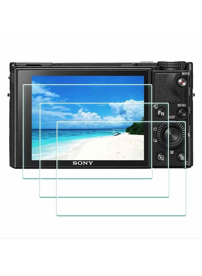 ULBTER BTER DSC-RX100M7 Screen Protector for Sony RX100 VII Digital Camera,UL 0.3mm 9H Hardness Tempered Glass Cover Anti-Scrach Anti-Fingerprint Anti-Bubble Anti-Water Anti-Dust [3 Pack] - Image 1