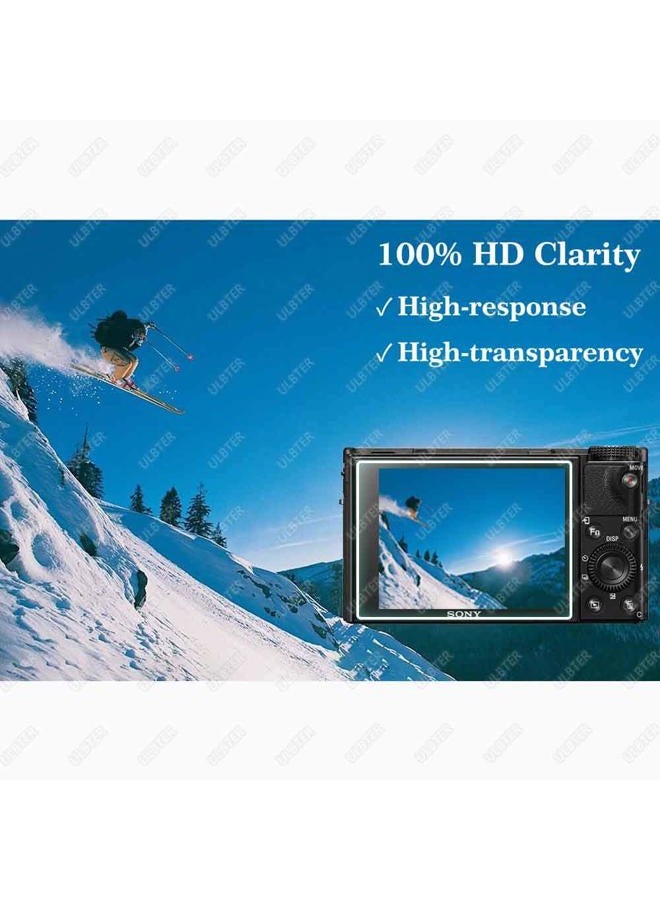 ULBTER BTER DSC-RX100M7 Screen Protector for Sony RX100 VII Digital Camera,UL 0.3mm 9H Hardness Tempered Glass Cover Anti-Scrach Anti-Fingerprint Anti-Bubble Anti-Water Anti-Dust [3 Pack] - Image 5