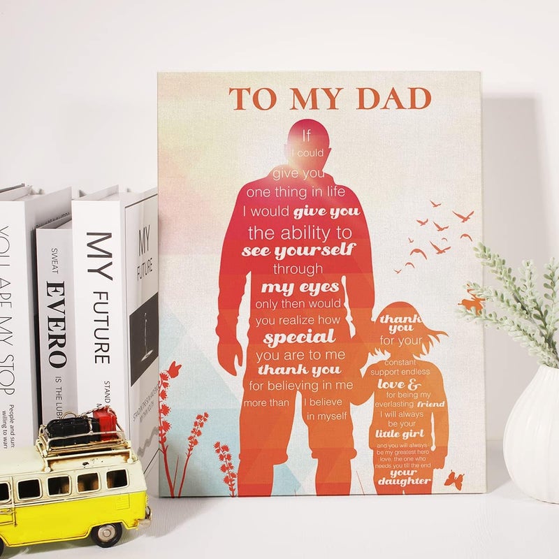 JerLoe Motivational Canvas Wall Art for Dad - Image 4