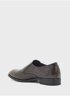 Robert Wood Croc Emboss Formal Slip Ons  - Image 2