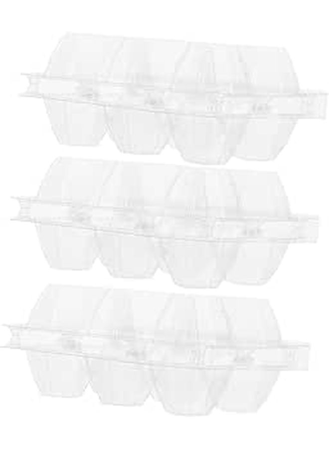 20 Pcs Stackable Egg Storage Containers With Airtight Lid Clear Plastic - Image 1