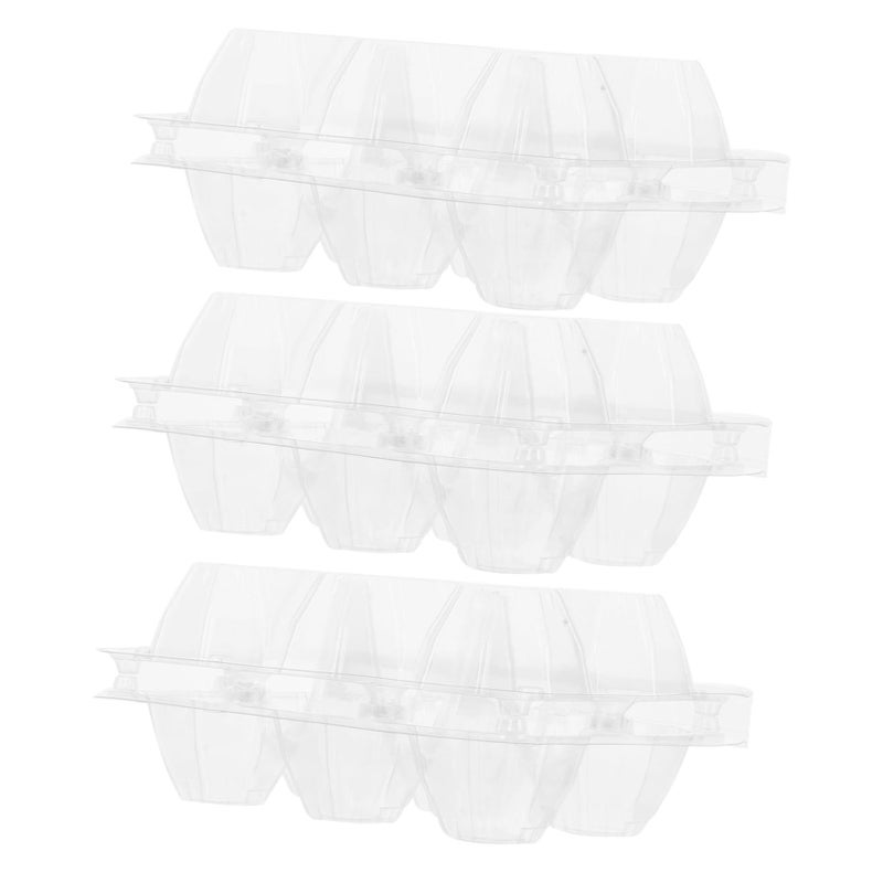 20 Pcs Stackable Egg Storage Containers With Airtight Lid Clear Plastic - Image 2