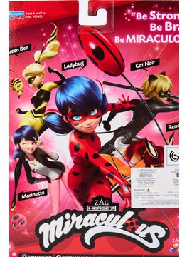 ZAG Heroez Miraculous Super Poseable Ladybug Paris Wings Fashion Doll, Red  - Image 4