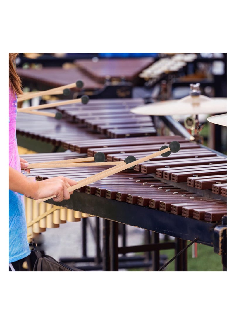 3 Pairs Blue Hard Yarn Marimba Mallets & Black Rubber Bell Mallets, Bass Drum & Glockenspiel Sticks, Xylophone Mallet with Wood Handles for Percussion Instruments - pzsku/ZE64BA5A0336617BFB4C8Z/45/_/1722423031/307a4d80-ee9f-4a4d-bf69-a7e5120a058a