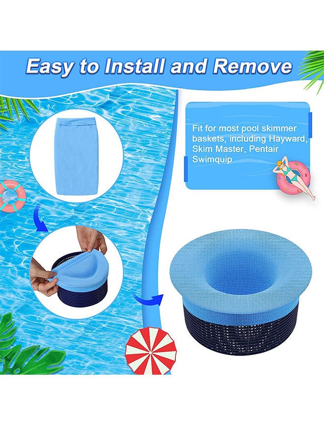 15pcs Pool Skimmer Socks Swimming Pool Filter Socks for Inground Above Ground Pool Fine Mesh Filter Net to Protect Pool from Debris Pollen Hair