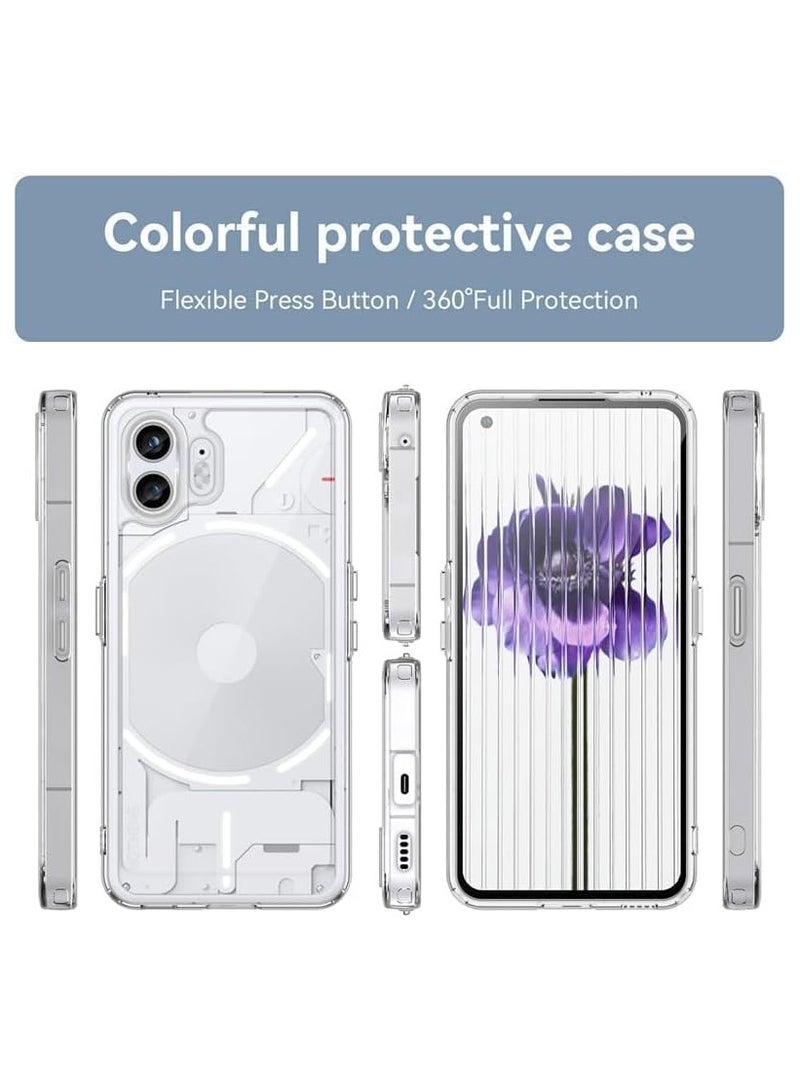 انبلاك جراب متوافق مع نوثينج فون 2 (شفاف) - Image 4