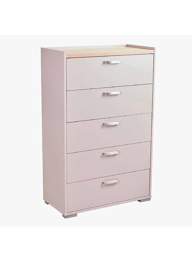 Home Box Hayes Chest of 5-Drawers 78 x 124 x 39 cm  - Image 4