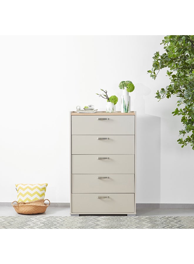 Home Box Hayes Chest of 5-Drawers 78 x 124 x 39 cm  - Image 1