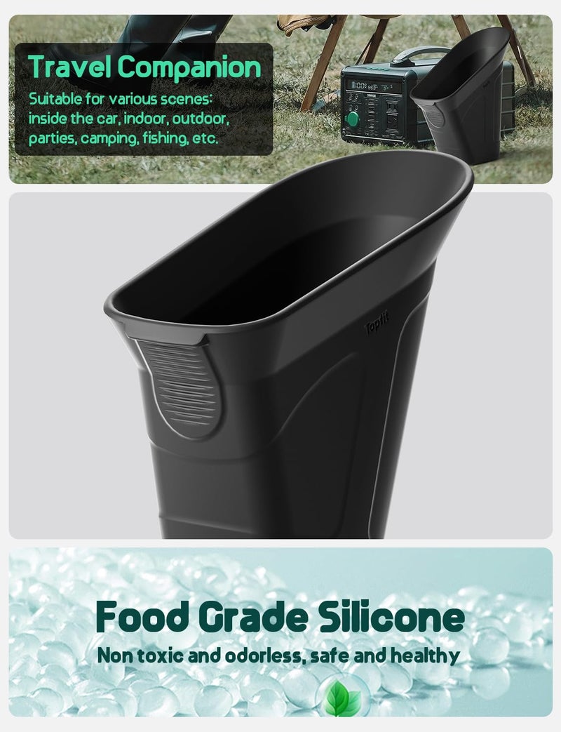 BMZX Car Trash Can Trash Bin, Mini Garbage Can Car Door TrashCan, Car Accessories for Interior Multifunctional Organizers and Storage, Home and Office - Image 2