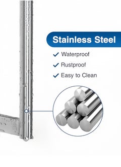 Beauenty Stainless Steel Kitchen Paper Towel Holder, Cabinet Under Cabinet Dispenser, Wall Mounted Paper Roll, Bathroom Toilet Paper Holder, Hanging Towel Rack Hanger Holder, Self-Adhesive or Drilled, Silver  - Image 4