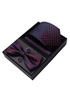 5 pcs high-end tie for men business professional formal tie bow tie cufflinks square scarf fashion accessories gift box