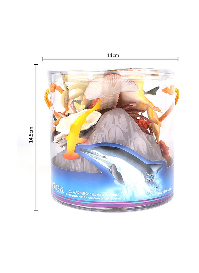 Galaxy Toys Galaxy Marine Life Adventure Set - 16 Pieces | Ocean Animal Figurines for Kids, Includes Shark, Stingray, Seal, & More  - Image 2