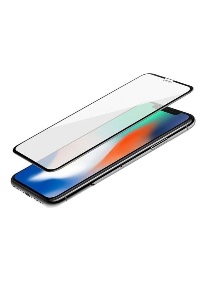 BORTONY Tempered Glass Screen Protector For Apple iPhone XS Clear/Black - Image 1