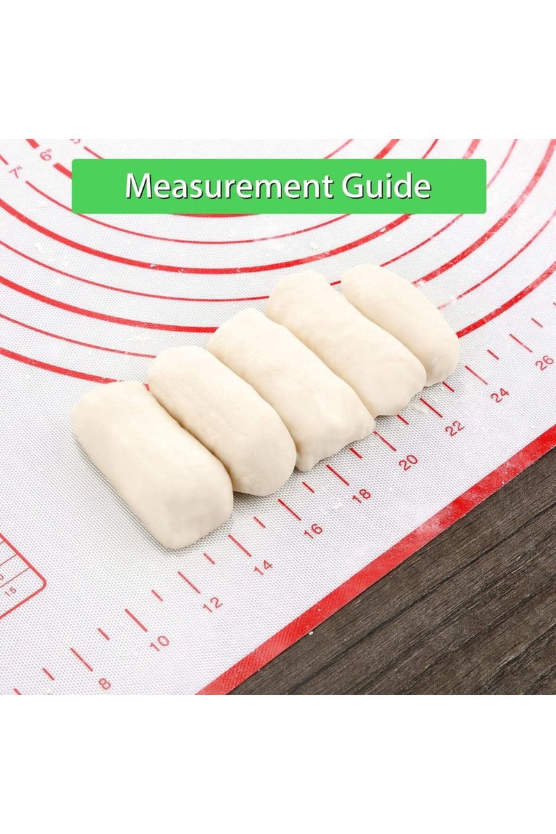 إيروريكس حصيرة خبز سيليكون كبيرة سوداء 80×60 سم، مناسبة لفرد وعجن المعجنات، مثالية للمطبخ. - Image 5
