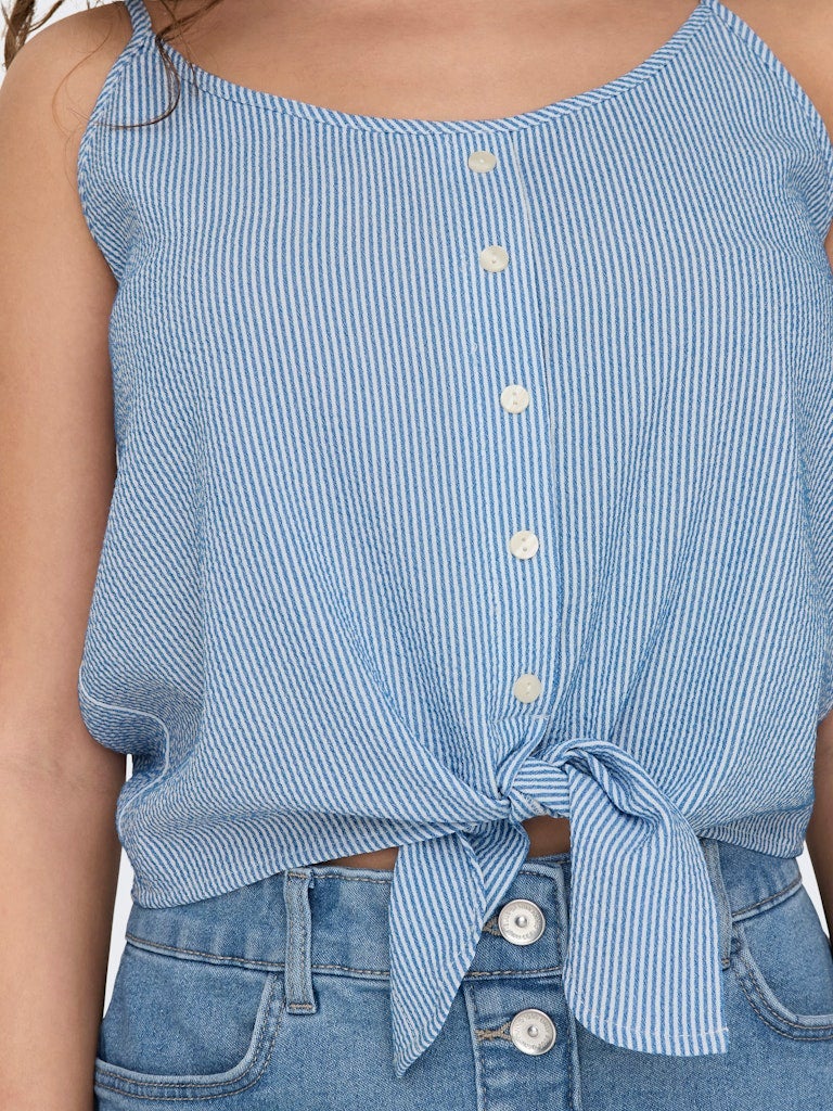 ONLY ONLLECEY SL KNOT SINGLET NOOS WVN - Image 1