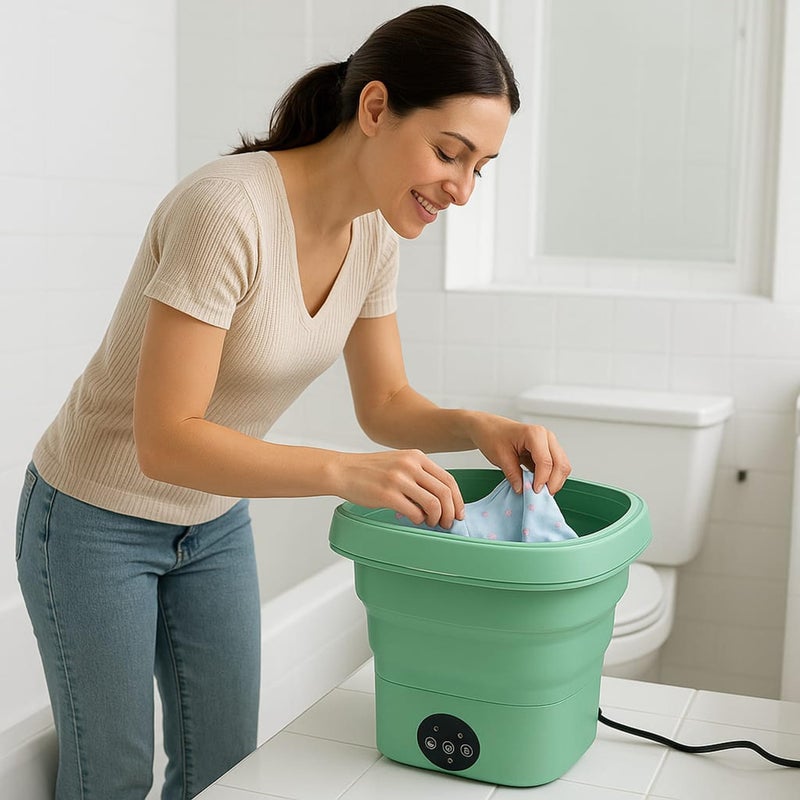 Mini Foldable Portable Washing Machine – Fast and Efficient Washing for Underwear and Light Clothes, Smart, Silent, Easy to Carry - Image 4