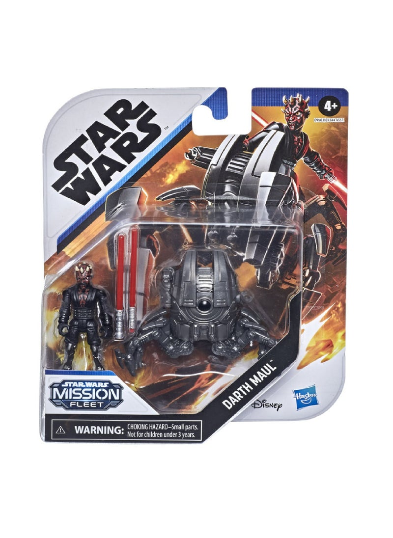 HASBRO - GAMING - Star Wars Darth Maul 2.5 Inch Figure with Vehicle - Image 1
