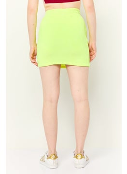 adidas Originals Women Sportswear Fit Outdoor Skirt, Lime Green  - Image 4