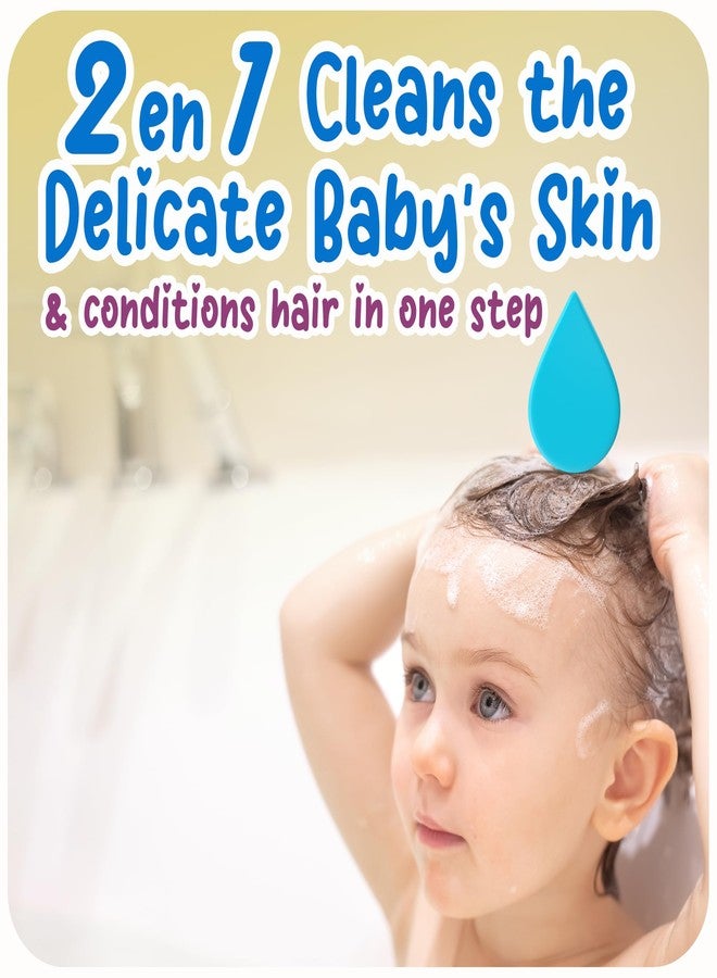 Ricitos de Oro Baby Shampoo and Body Wash, Formula with Oats and Vanilla, Hypoallergenic, Tear-Free Body Wash and Shampoo, 2-Pack of 13.5 Fl Oz Each, 2 Bottles - Image 5