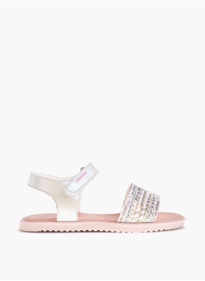 Pablosky Girls Strap Sandals With Hook And Loop Closure  - Image 1