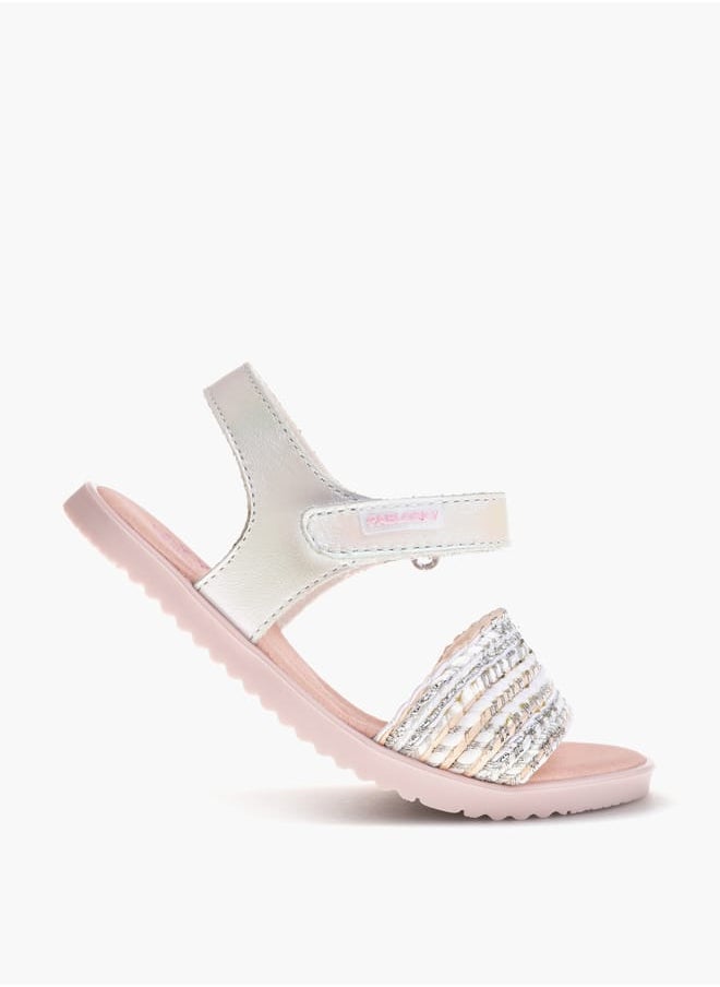 Pablosky Girls Strap Sandals With Hook And Loop Closure  - Image 5