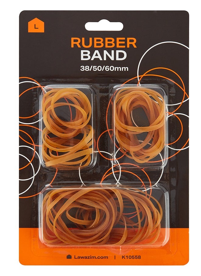 Rubber Band Set -38 50 60mm Brown- Reusable Assorted Elastic Stretch Bands with Strong Grip for Office Home and School Supplies - for Crafting Packaging Accessories and Stationery Organization - pzsku/ZE64C4493AB70B27E5AE1Z/45/_/1725431967/0b079fa5-697e-4bd6-b85a-7a01cc6c4a2d