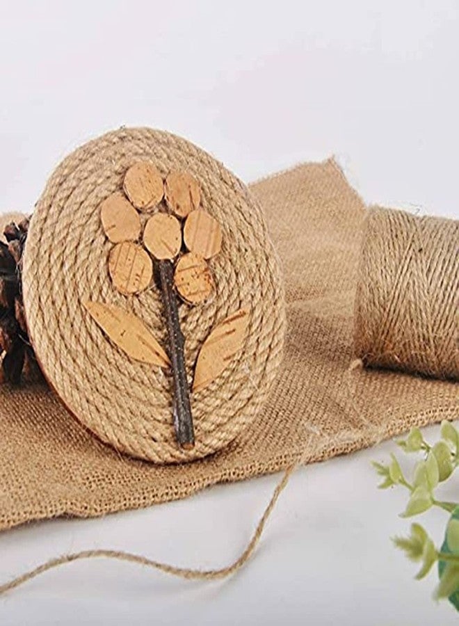 ecofynd DIY Jute Cord Kit for Plant Hanger, Wall Hanging | Wood Dowel (4 pcs), 55 Meter Natural Jute Rope, Ring (6 pcs), 3.4" S-Hook (2 pcs) Combo Packs for Adults Beginners - Image 4