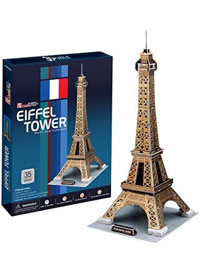 CubicFun Eiffel Tower Shaped 3D Puzzle 35 Pieces - Image 2