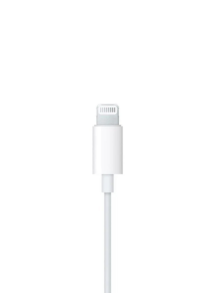 Micro Speed Lightning Earphones – Wired In-Ear Headphones With Noise Reduction Mic For iPhone – White - Image 3